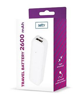 Verpackung einer Setty Travel Battery 2600 mAh