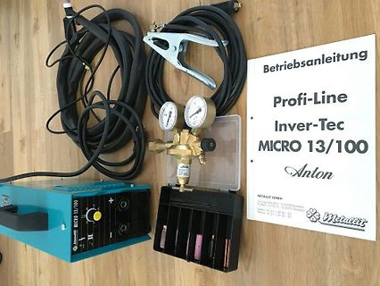 Inverter-Schweißgerät mit Zubehör und Anleitung