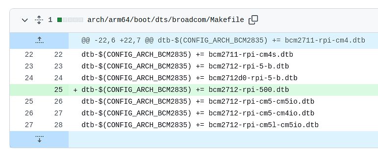 Code-Ausschnitt einer Makefile-Datei