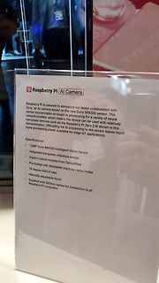 Informationsschild zur Raspberry Pi AI Camera