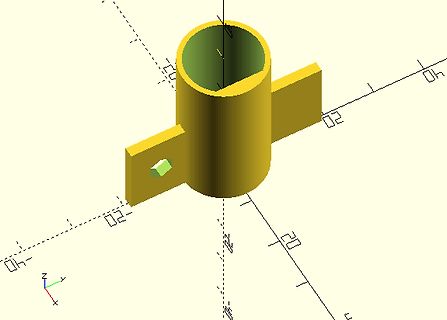 3D-CAD-Modell eines zylindrischen Bauteils mit Flanschen