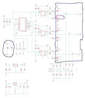 Schaltplan mit ATmega328P und Transistoren
