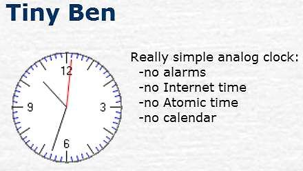 Grafik einer analogen Uhr mit Text