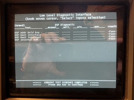 Abfotografiertes Display eines Low Level Diagnostic Interface