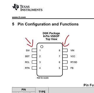 Pinbelegung DGK Package 8-Pin VSSOP