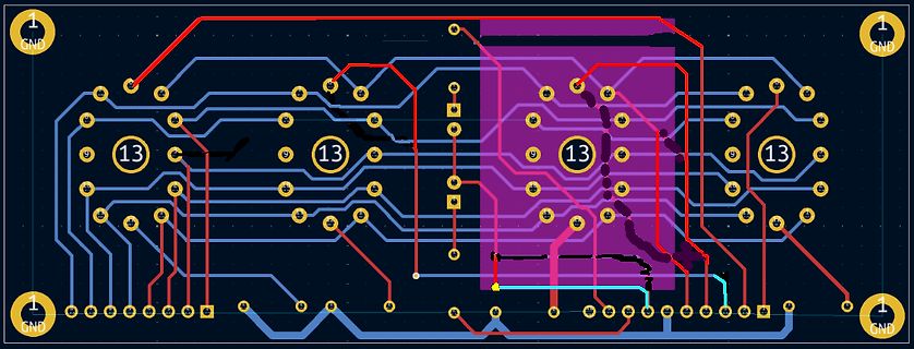 Leiterplatten-Layout einer Platine