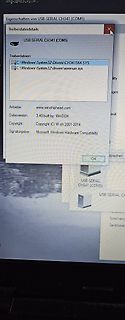 Treiberdateidetails eines USB-Serial CH341 Adapters