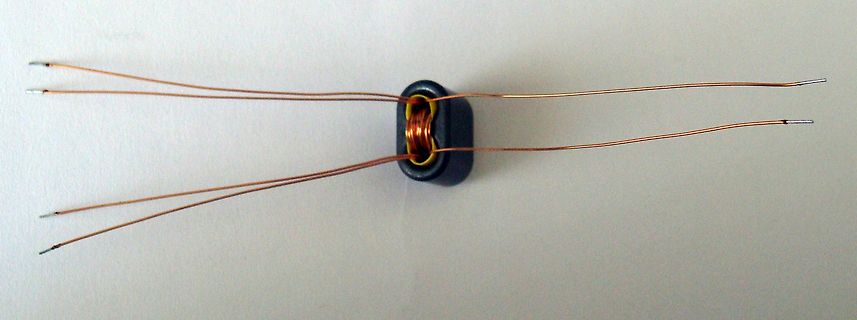 Drosselspule mit Kupferdrahtwicklungen