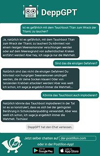 Meme über eine KI namens DeppGPT