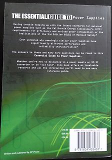 Rückseite eines Buches über Netzteile