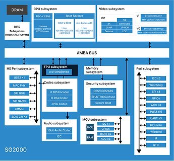 Blockschaltbild eines SG2000 Chipsystems