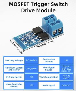 MOSFET Trigger Switch Drive Module mit Spezifikationen