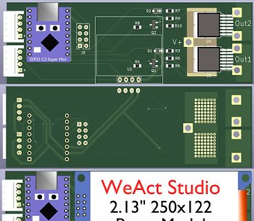 PCB-Layout einer Platine mit ESP32 C3 Super Mini