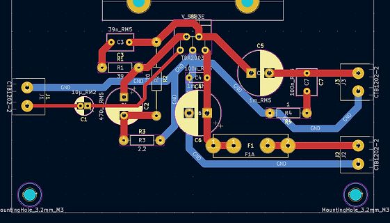 PCB-Layout einer Leiterplatte