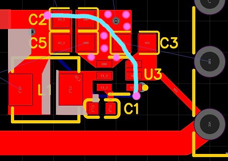 Ausschnitt eines PCB-Layouts