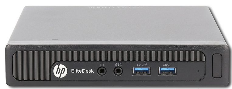 Vorderseite eines HP EliteDesk Mini-PCs