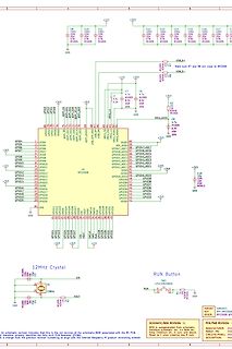 Schaltplan eines Mikrocontrollers RP2350B