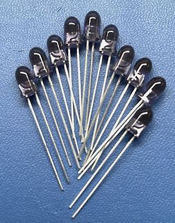 Gruppe von LEDs mit langen Anschlüssen