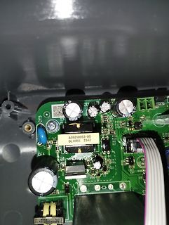 Nahaufnahme einer Leiterplatte mit elektronischen Bauteilen