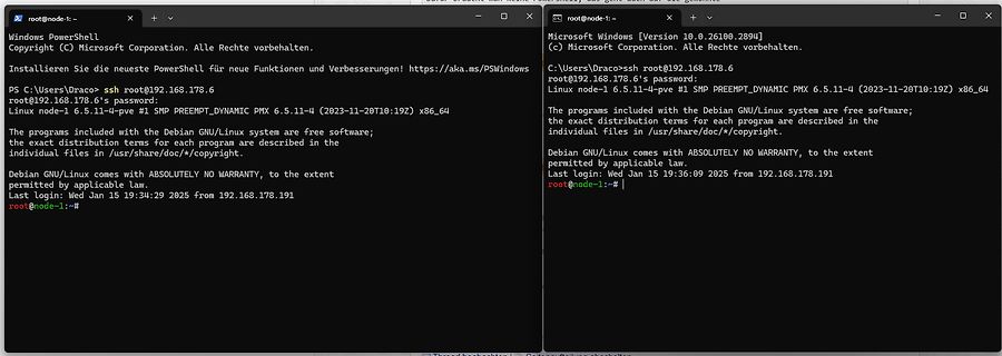 SSH-Terminalverbindung via PowerShell