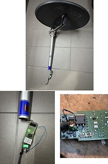 Mikrocontroller-Platine mit 7-Segment-Anzeige und Sensorik