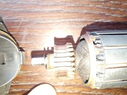 Ankerschnitt eines Elektromotors