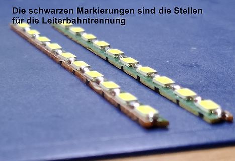 LED-Streifen auf Leiterplatte
