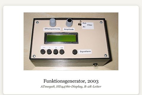 Selbstgebauter Funktionsgenerator mit LCD-Display