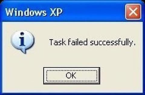 Windows XP Fehlermeldung