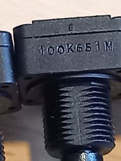 Nahaufnahme eines Potentiometers