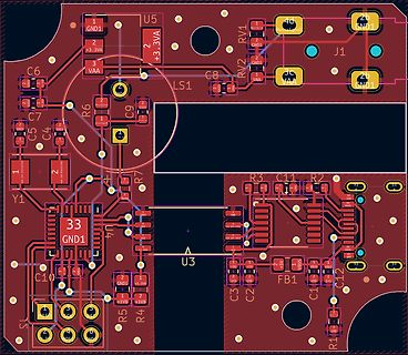 Leiterplatten-Layout einer elektronischen Schaltung