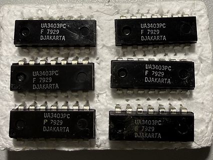 Sechs integrierte Schaltkreise UA3403PC