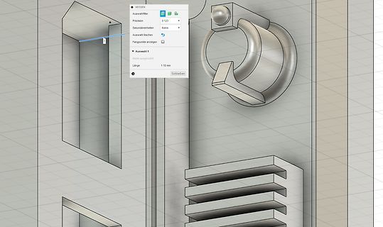 CAD-Software Messmenü