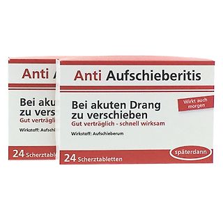 Verpackung von Anti Aufschieberitis