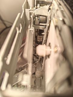 Innenansicht eines mechanischen Geräts