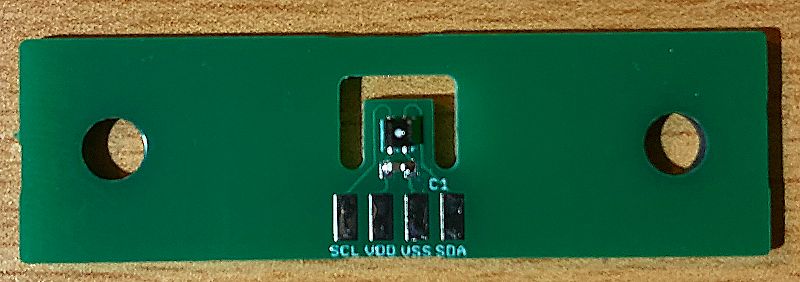 Grüne Leiterplatte mit I2C-Anschlüssen