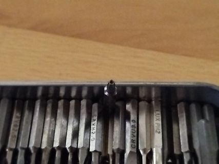 Nahaufnahme von Schraubendreher-Bits in einem Halter