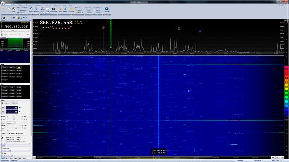 Spektrum-Analyse Software-Screenshot