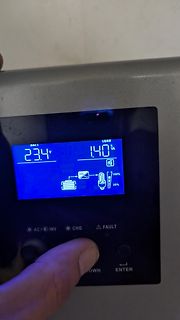 Display eines Wechselrichters oder Batteriemanagementsystems