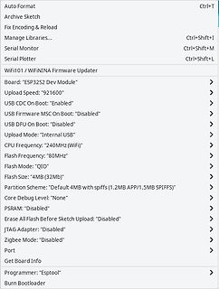 Arduino IDE Board Konfiguration WiFi101 / WiFiNINA