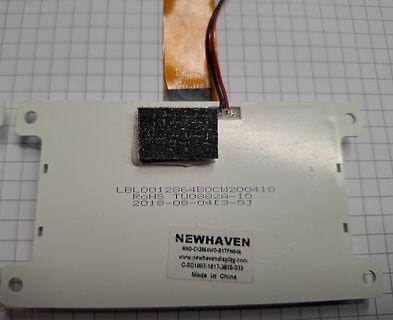 Rückseite eines Newhaven LCD-Displays
