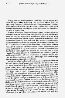 Textauszug über Steve Wozniak und Apple