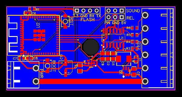 PCB-Layout einer Leiterplatte