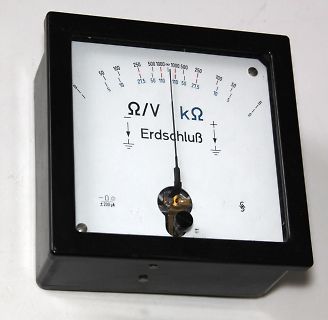 Analoges Messgerät für Widerstandsmessung