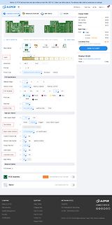Konfigurator für Leiterplattenbestellung auf einer Webseite