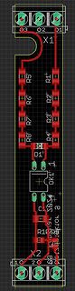 PCB-Layout einer Leiterplatte mit Widerstandskette