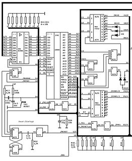 Schaltplan eines Mikrocontroller-Systems