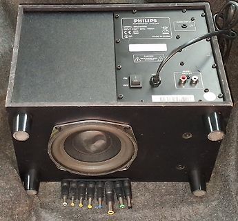 Philips Subwoofer System Rückseite
