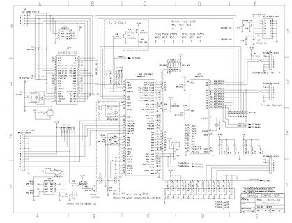 Schaltplan einer Elektronikschaltung mit Mikrocontroller