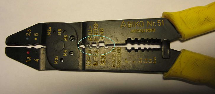 Abiko Nr. 51 AVISOLERING Abisolierzange